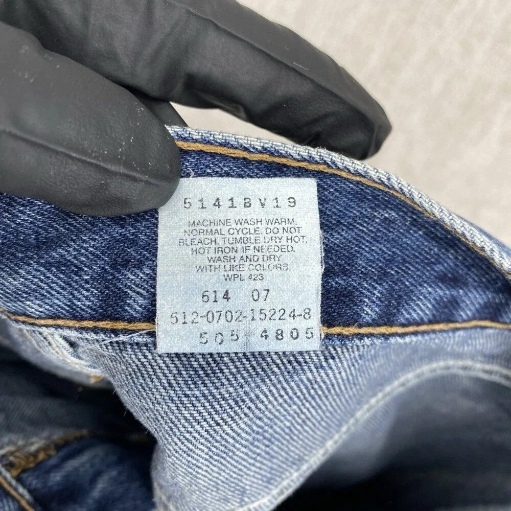 Levis 505 Regular Fit Vintage Straight Leg Jeans Mens 36x30 Denim Made in USA 92